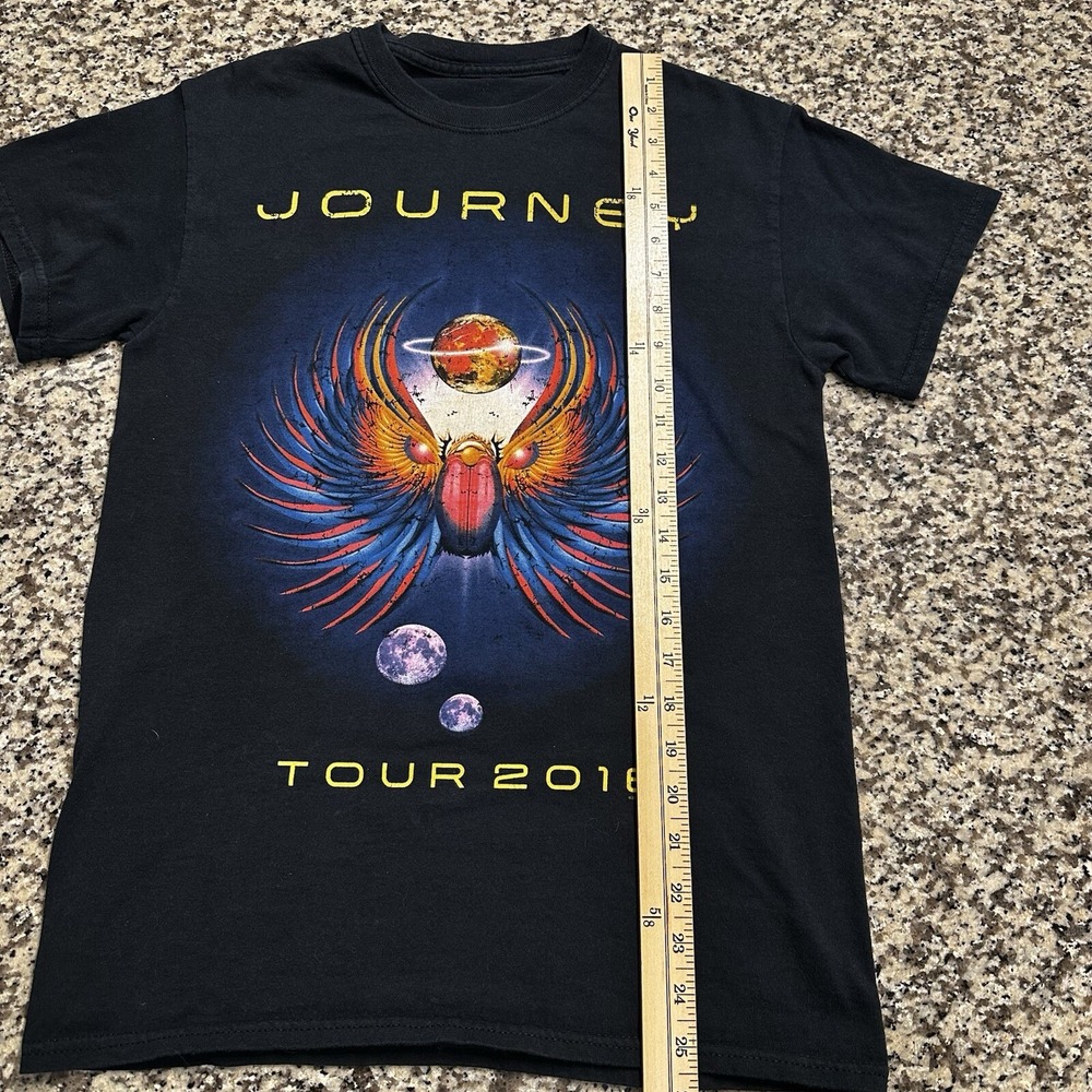 Journey 2016 Concert Tour Double Sided‎ Sz S Black T Shirt with Unopened CD - Picture 9 of 12